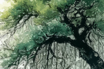 oriental, natural, abstract, watercolor, hand-painted, branches, element, boho, hand painted, fabric, plant, vintage, modern, retro, leaf, flower, texture, wallpaper, spring, illustration, nature, flo