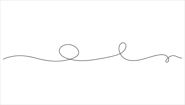 Black continuous line drawing of a roller coaster track on white background line art
