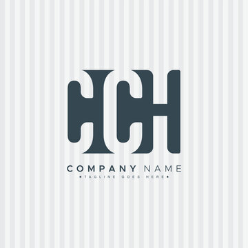 CCH Minimal Vector Logo - Simple Business Logo for Initials C, C and H
