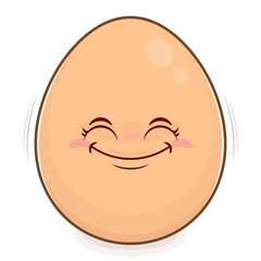 egg smile face cartoon cute
