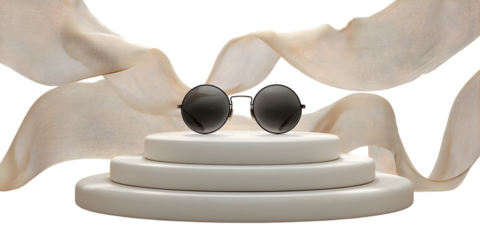 Abstract sculpture with oval elements and wing like structures