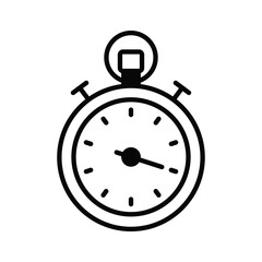 An amazing glyph style icon of stopwatch, ready to use vector