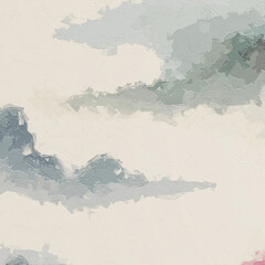 Fototapeta premium Various oil paintings, flowers, plum blossoms, lakes, mountainous villages, fishing boats, flying swallows, roses, peonies, forests