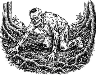 Swirling white light particles on a dark background creating an energetic flow effect