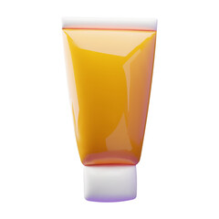 3D simple illustration of a tube of cream