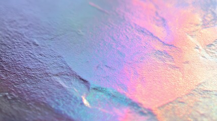 Iridescent pastel surface texture for modern design: soft gradients, reflective patterns and distressed details