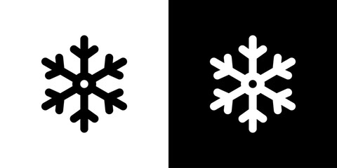 雪の結晶のシンプルアイコン