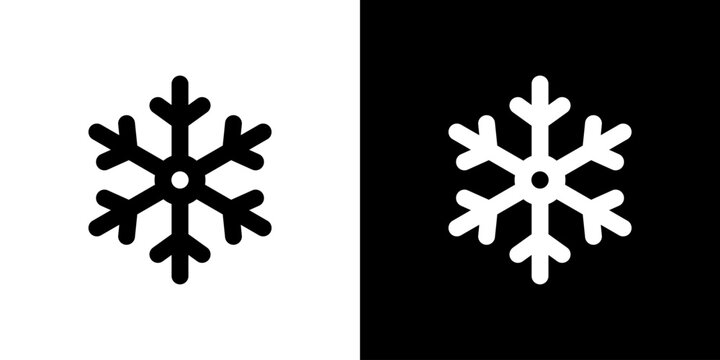 雪の結晶のシンプルアイコン