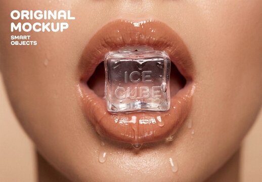 Ice Cube Mockup