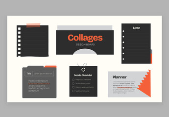 Collage Infographic Vector &ndash; Photo Collage Layout Template, Mixed Media Graphic for Presentations, Posters, and Visual Storytelling