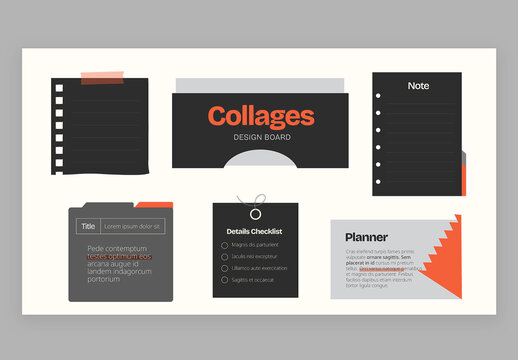 Collage Infographic Vector &ndash; Photo Collage Layout Template, Mixed Media Graphic for Presentations, Posters, and Visual Storytelling