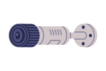 Wireless Security Camera as Closed-circuit Television Transmitting Video and Audio Signal Vector Illustration
