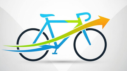 Bike cycling race speed bicycle vector illustration design for fitness and transportation vector design