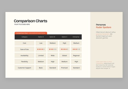 Comparison Chart Infographic Vector &ndash; Side-by-Side Comparison Diagram Template for Data, Features, Pros and Cons, and Presentations