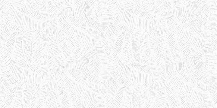 Subtle white on white palm leaf pattern background texture
