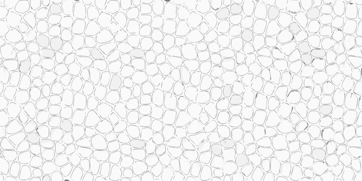 White pebble stone texture background seamless pattern cobblestone surface neutral color