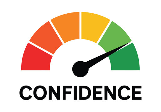 A gauge indicates high confidence on a white background.