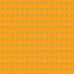 Orange Floral Pattern Background