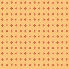 Repeating Floral Pattern on a Peach Background