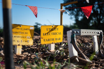 An electrical earthing line connection point of the metal part, for safety reason to release the...