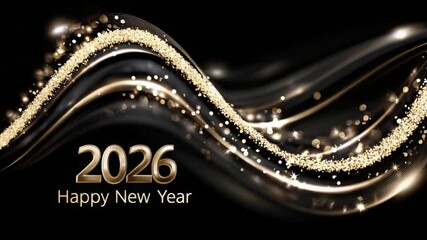 Enjoy a vibrant celebration of the New Year and Christmas with sparkling lights and decorations as we welcome 2026. Experience the festive atmosphere of joy and hope - Powered by Adobe