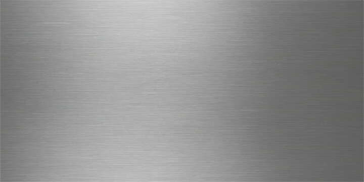 Brushed metal texture of a gray aluminum surface with a shiny, industrial pattern