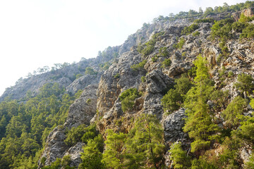 Mountain landscape Göynük canyon, Antalya region, Turkey          