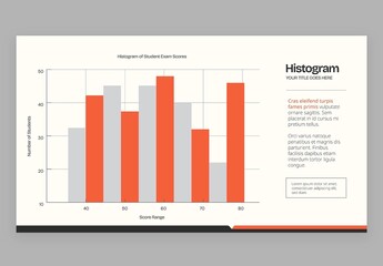 Histogram Infographic Vector &ndash; Data Distribution Chart, Frequency Bar Graph Template for Statistics, Analytics, and Reports