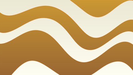 Gold and biege abstract wave pattern illustration design backdrop