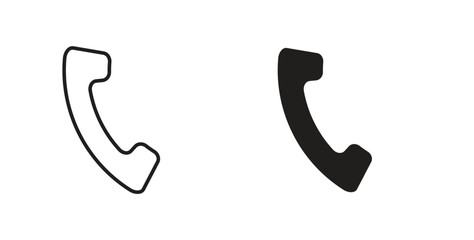 Phone icon. filled flat sign for mobile concept and web design