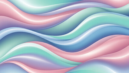 Stunning pastel waves flowing in a mesmerizing pattern, perfect for a modern and vibrant background, offering a soothing and calming visual experience