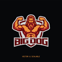 Body builder logo zym logo.