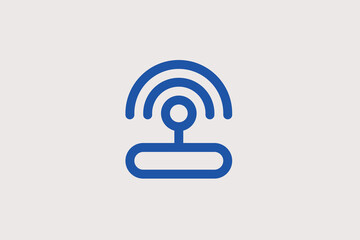 wifi router  illustration in line style design. Vector illustration.	