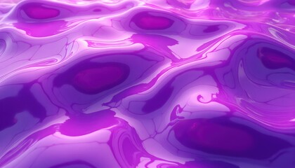 Glossy Reflective Surface Formed by Iridescent Liquid Motion Patterns