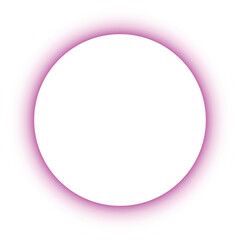 Vibrant Purple Ring on Black Background Minimalist Circular Graphic Element