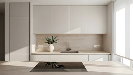 Morning Minimal Kitchen. Perfect for: interior blogs, real estate marketing, lifestyle magazines, kitchen renovation ads