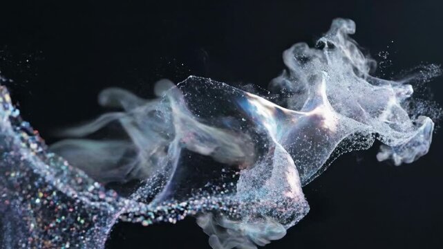 Abstract Water Splash Motion Fluid Dynamic.