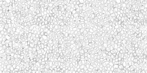 Seamless pebble stone texture in light gray and white tones for backgrounds