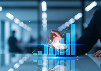 Future Finance & Data Visualization- Holographic Graph