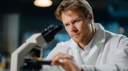A forensic analyst calibrating a digital fingerprint scanner, adjusting image resolution and contrast to capture tiny ridge details — forensic technology, evidence accuracy, and crime-lab precision