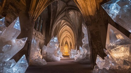 Enchanting Crystal Cave - A Glimpse into Natures Hidden Wonders.