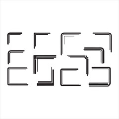 Elegant Set of Borders and Corners Vector Illustrations &ndash; Decorative Frames for Design vector.