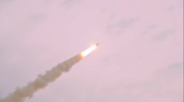 Ballistic rocket hits the enemy