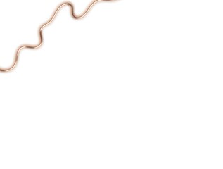 A minimal white background featuring a soft, wavy metalic line along the upper left edge, creating a simple and gentle abstract accent.