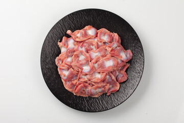 닭근위는  닭의 모래주머니를 속되게 이르는 말.
Chicken gizzard is a vulgar term for a chicken's gizzard.
