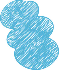 Abstract colorful different shapes sticker icon. Vector icon of abstract organic shapes. Groovy funky flower, bubble, star, loop, waves in trendy retro 90s 00s cartoon style