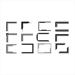 Elegant Set of Borders and Corners Vector Illustrations &ndash; Decorative Frames for Design vector.