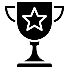 Trophy Star  Icon Element For Design