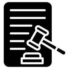 Legal Document  Icon Element For Design