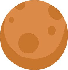 Vector icon of Christmas gingerbread in cartoon flat mode. Holiday cookies - christmas tree, gingerbread man, star, house, heart isolated on white background